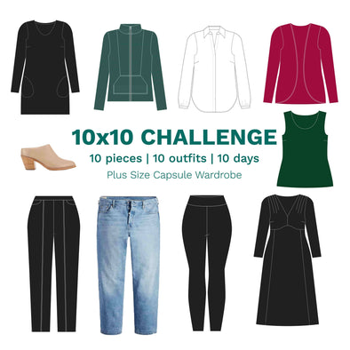 10x10 Challenge | Plus size capsule wardrobe 2023