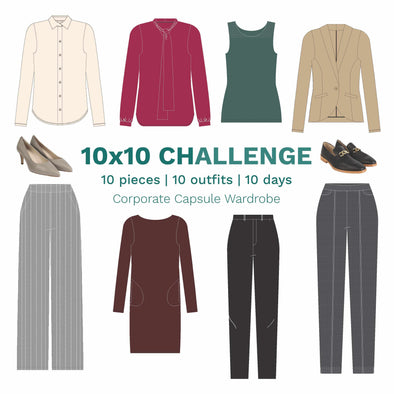 10x10 Challenge | Corporate capsule wardrobe 2023