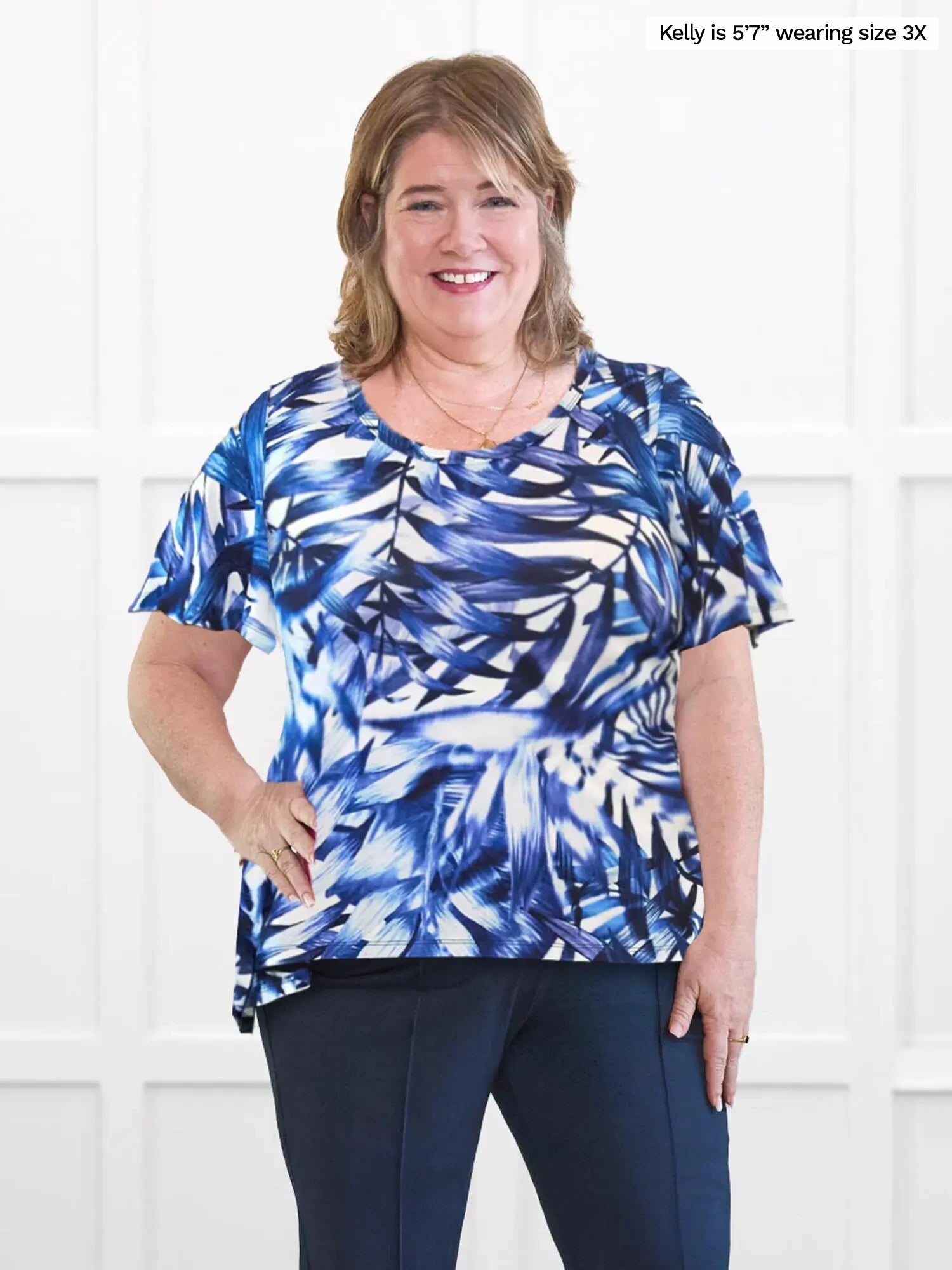 Brielle flutter sleeve top - FINAL SALE
