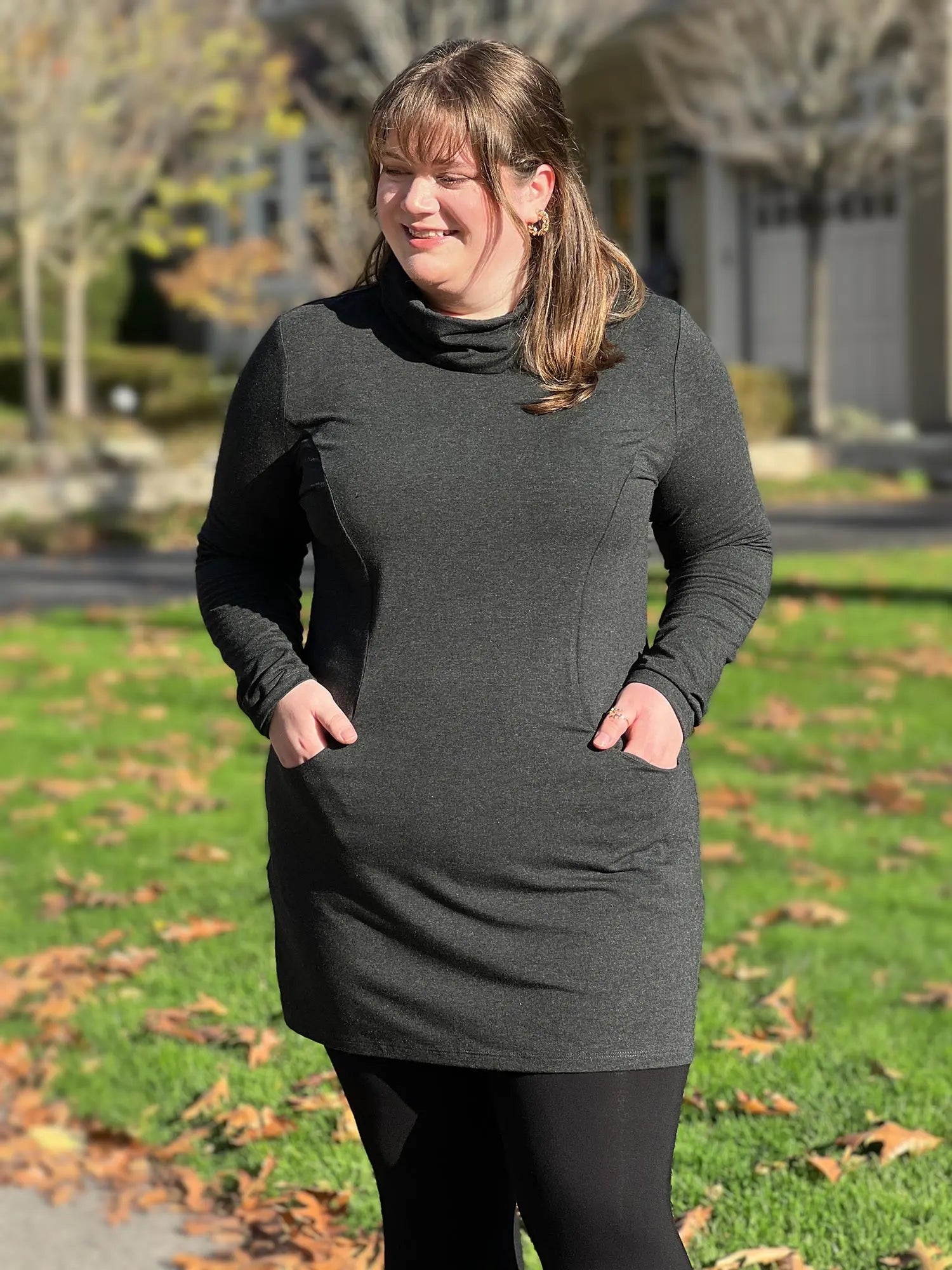 Tunique à col bénitier et poches Kaito - VENTE FINALE