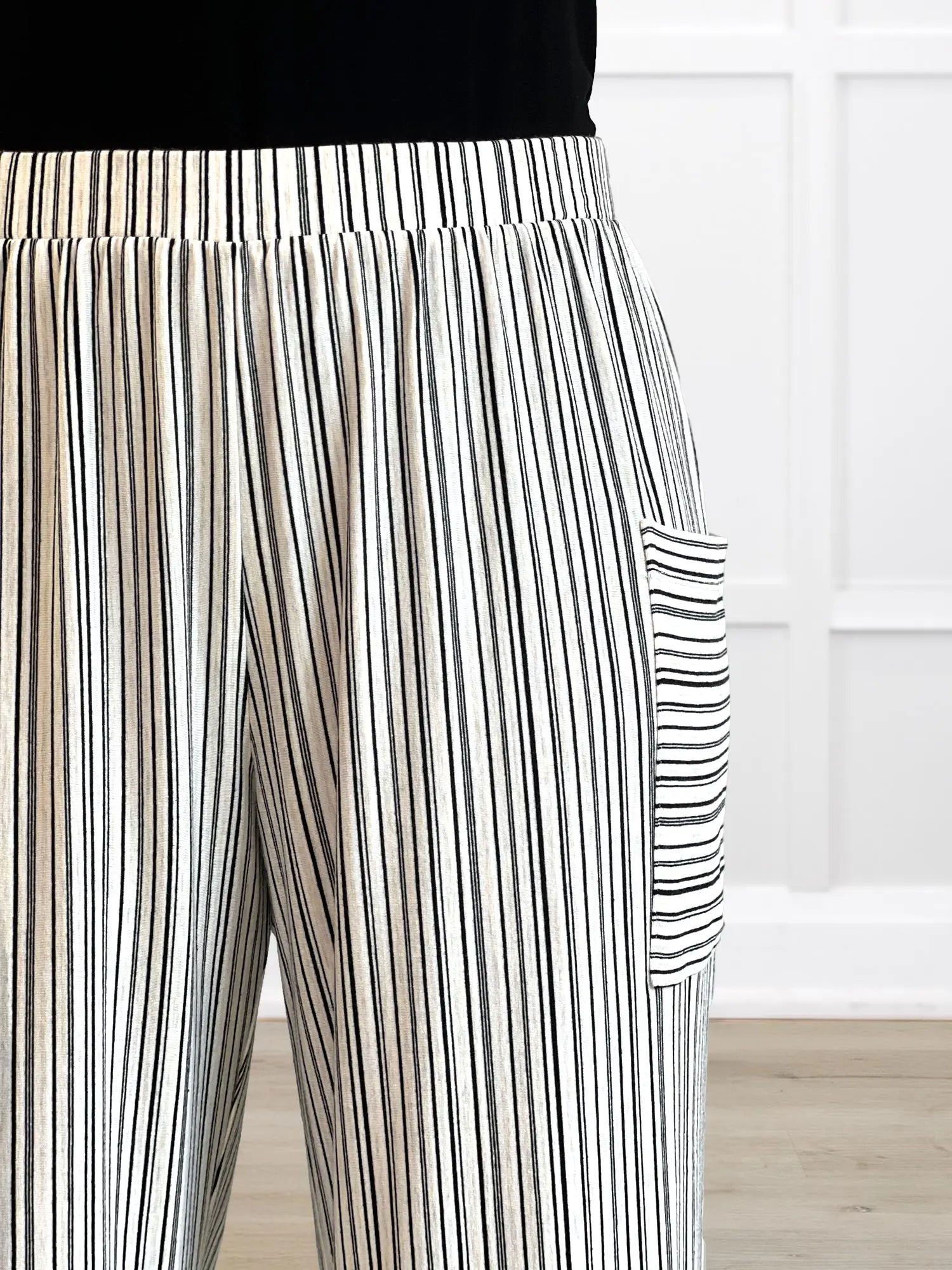 A closeup shot detail of the waistband of Miik&