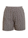 An off figure image of Miik's Kavya pull-on casual print shorts