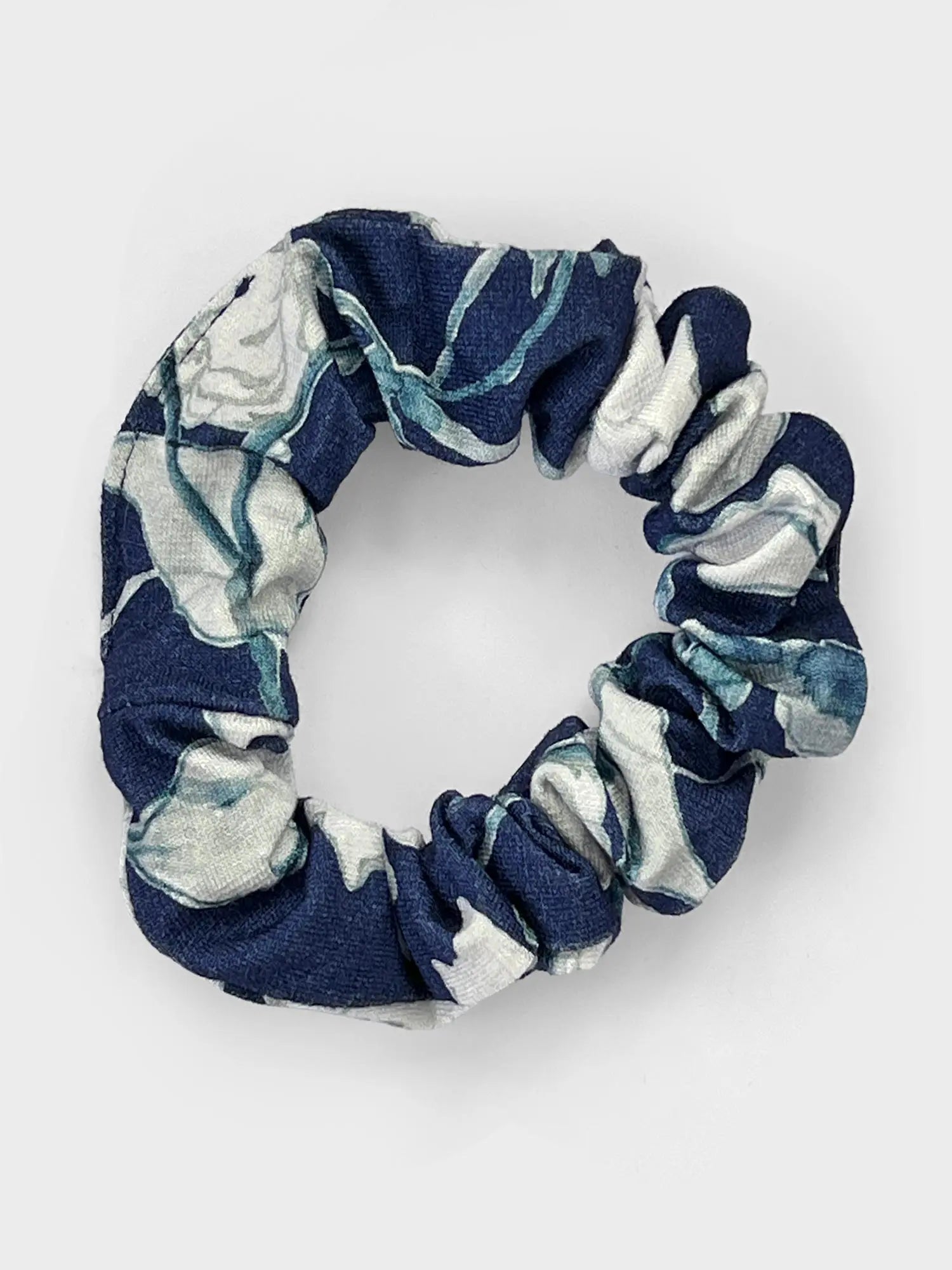 Anvi hair scrunchie for women in Indigo bloom