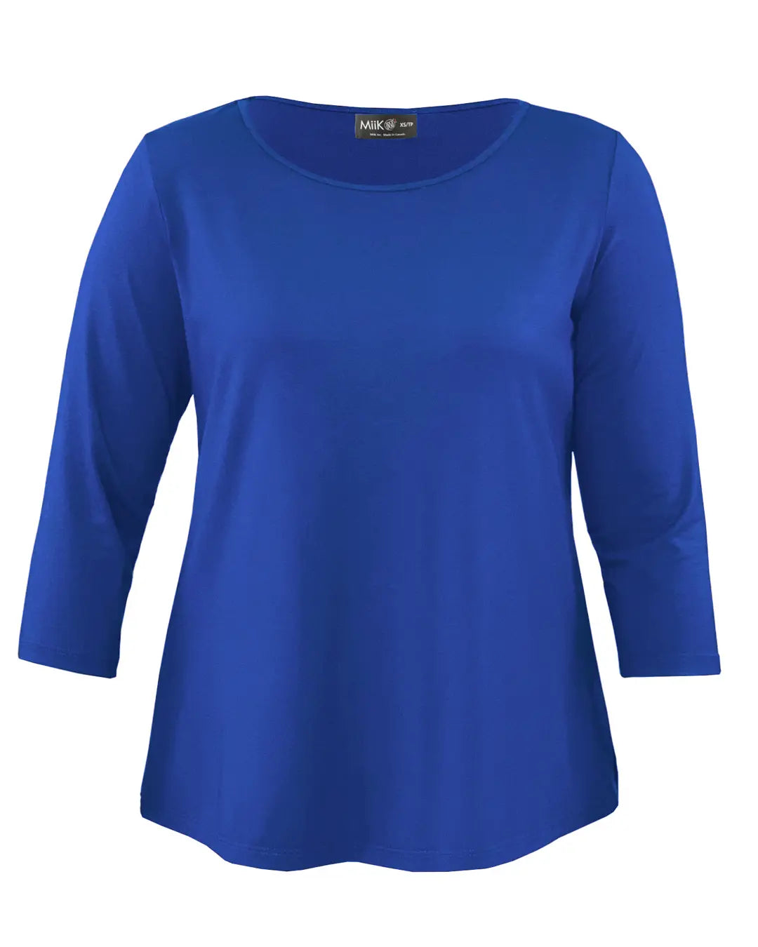Chris sleeve scoop neck top for women 00 in Royal blue