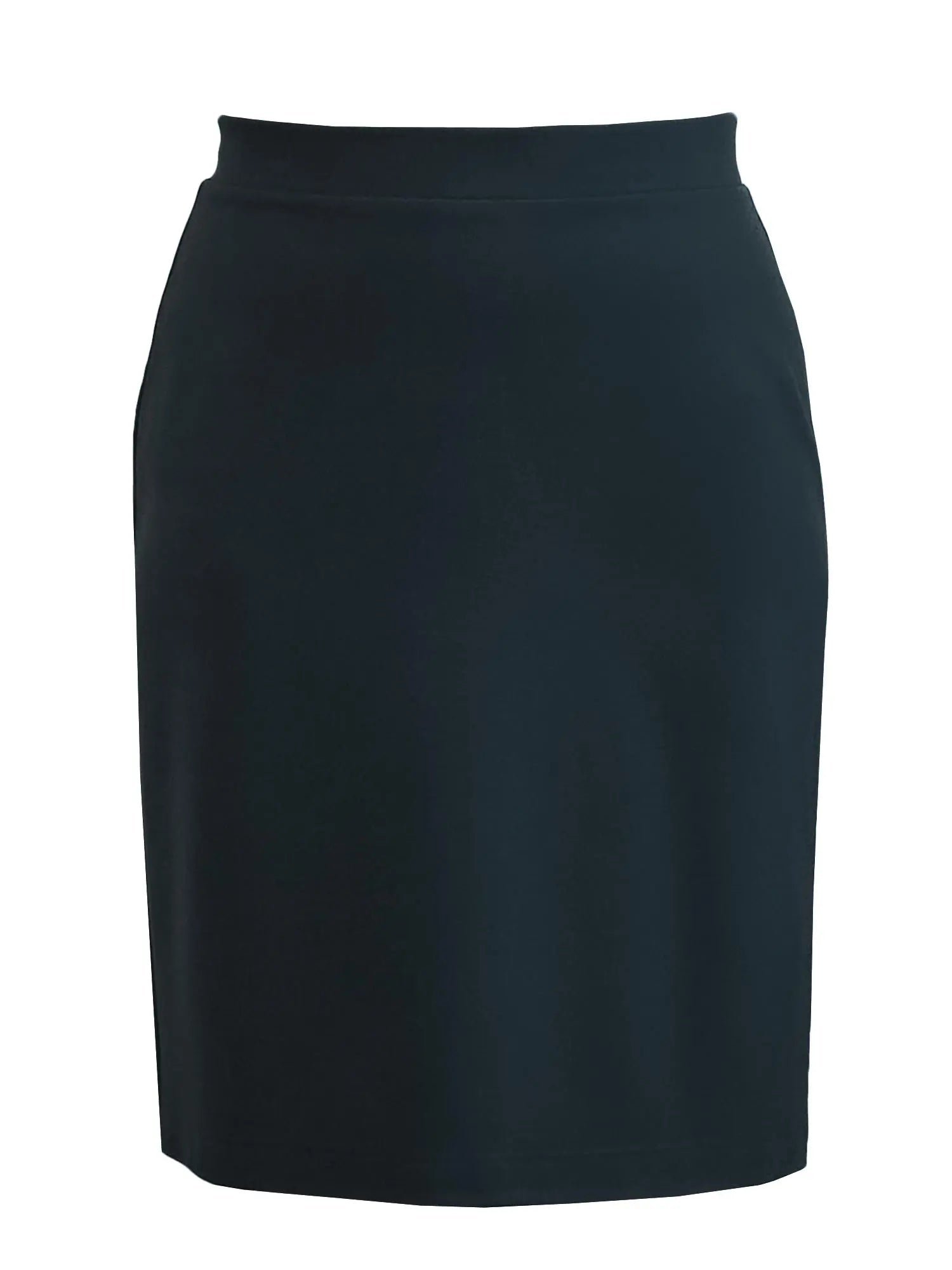 Enid pull on ponte pencil skirt for women in Black