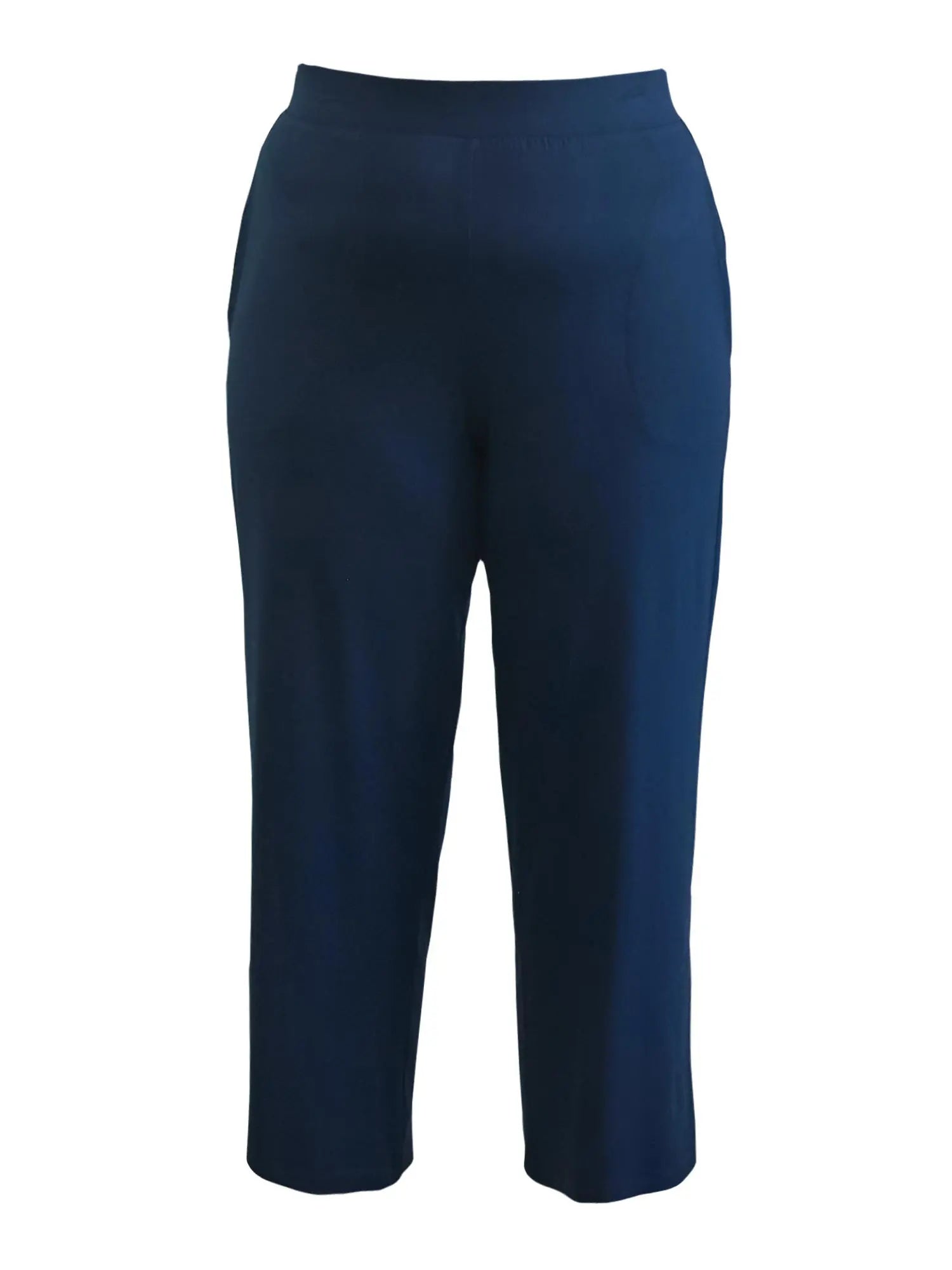 Gabby straight leg pocket capri pant in Navy