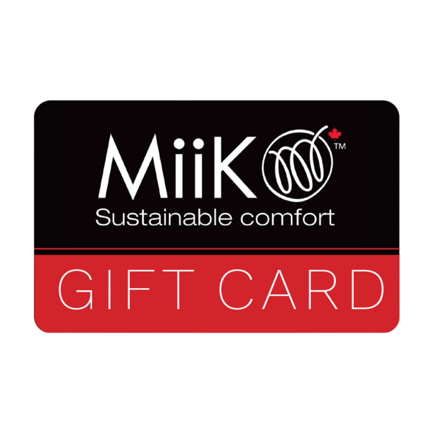 Miik electronic gift card