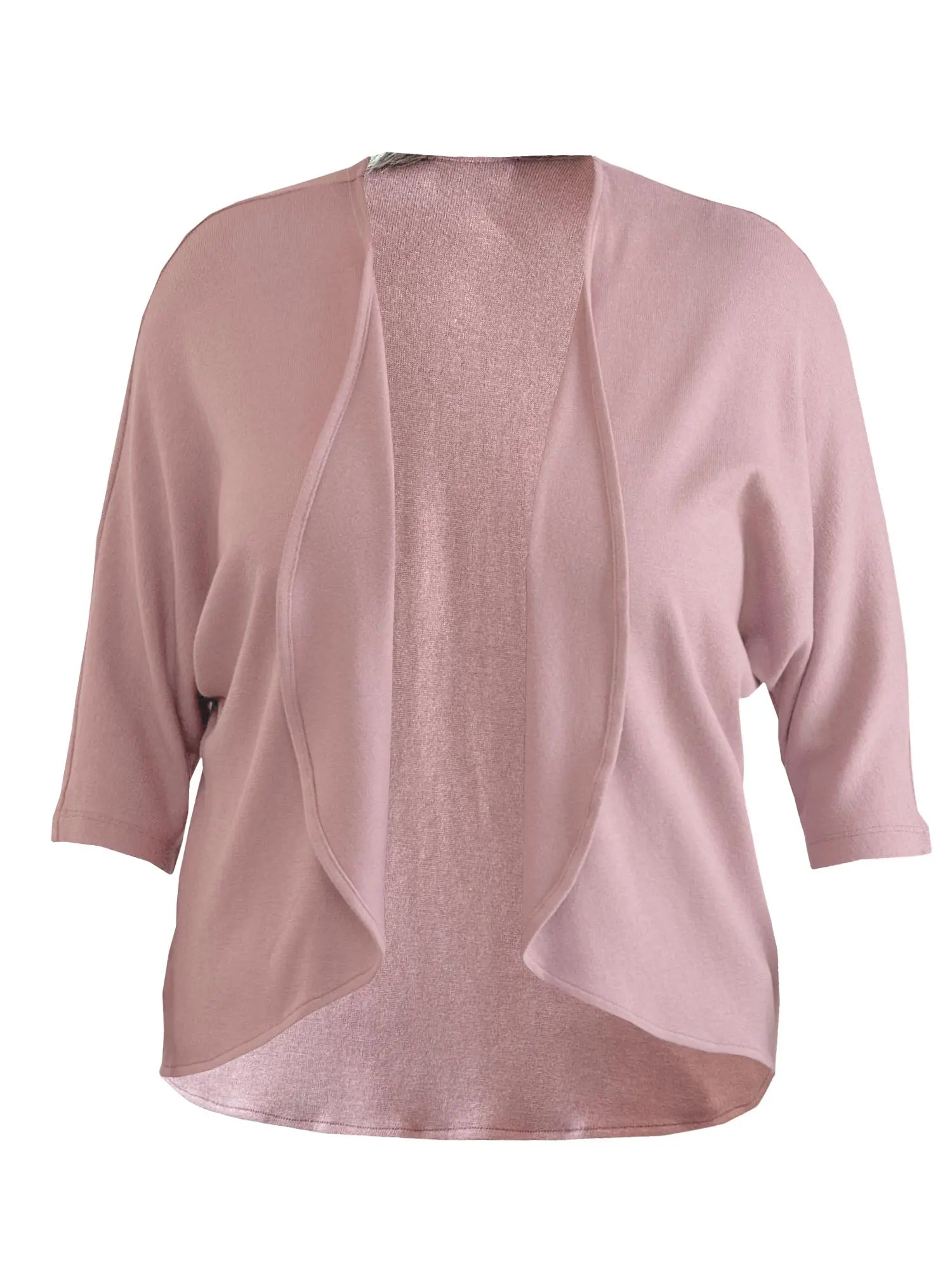 Jovi sweater knit bolero cardigan in Rose mauve