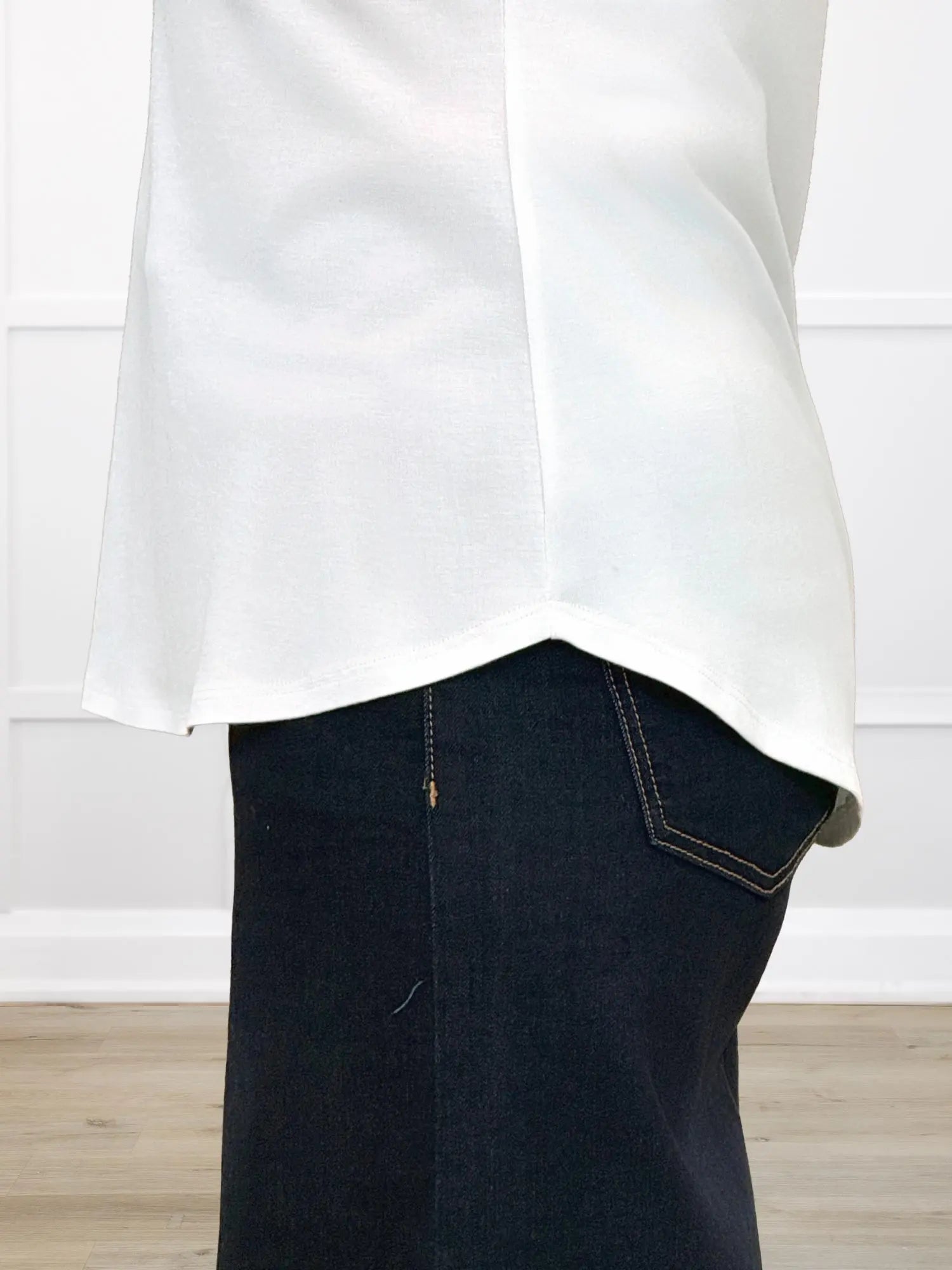 Jules v neck sleeveless top for women in White