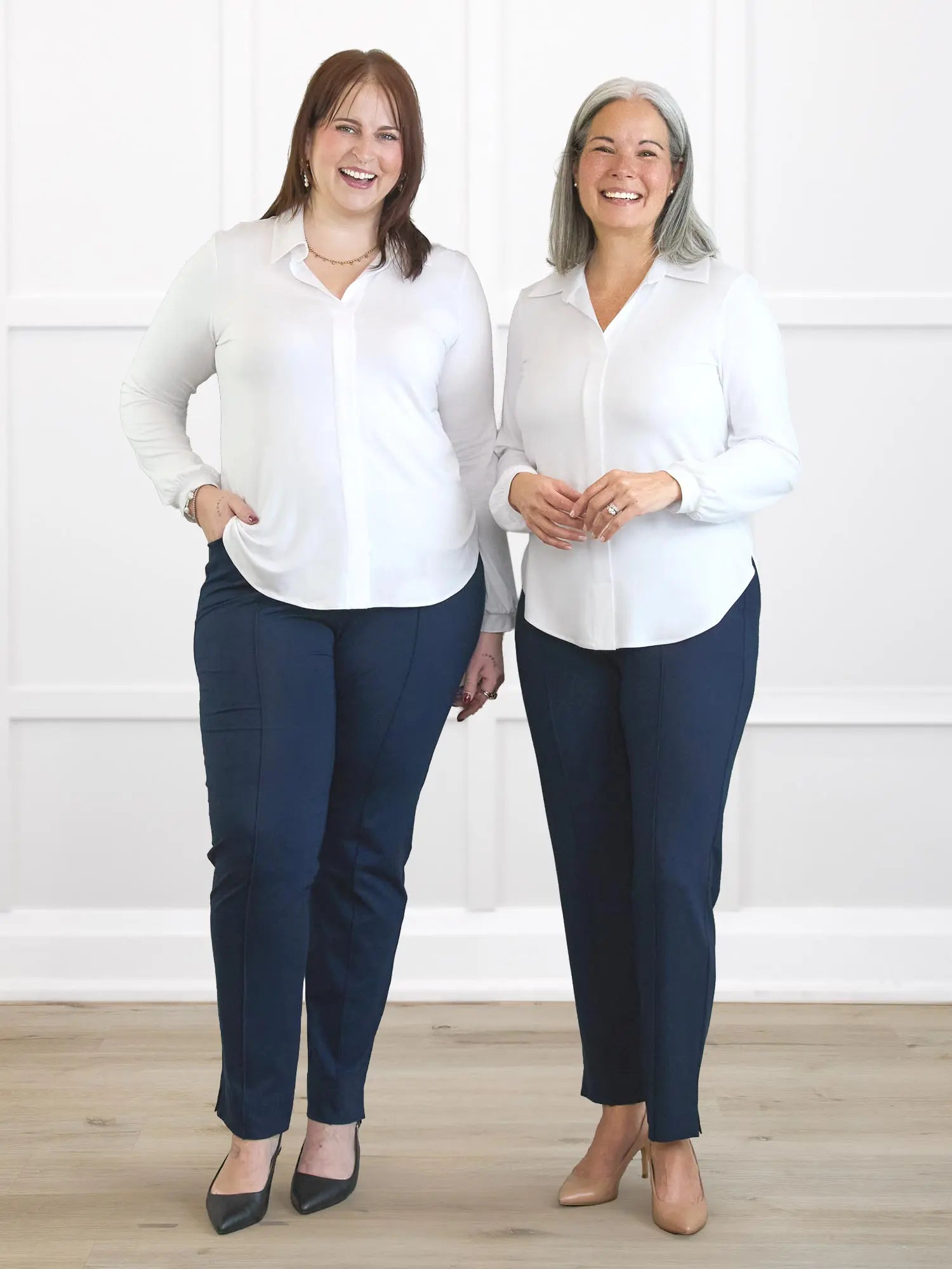 Lucia collared shirt for women in White