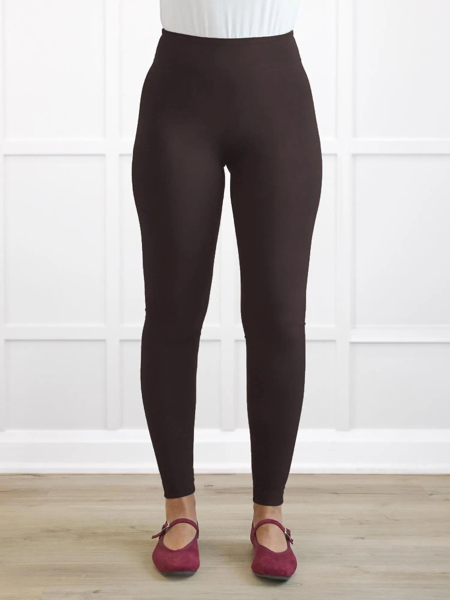 Lucy mid rise legging for women in Dark chocolate