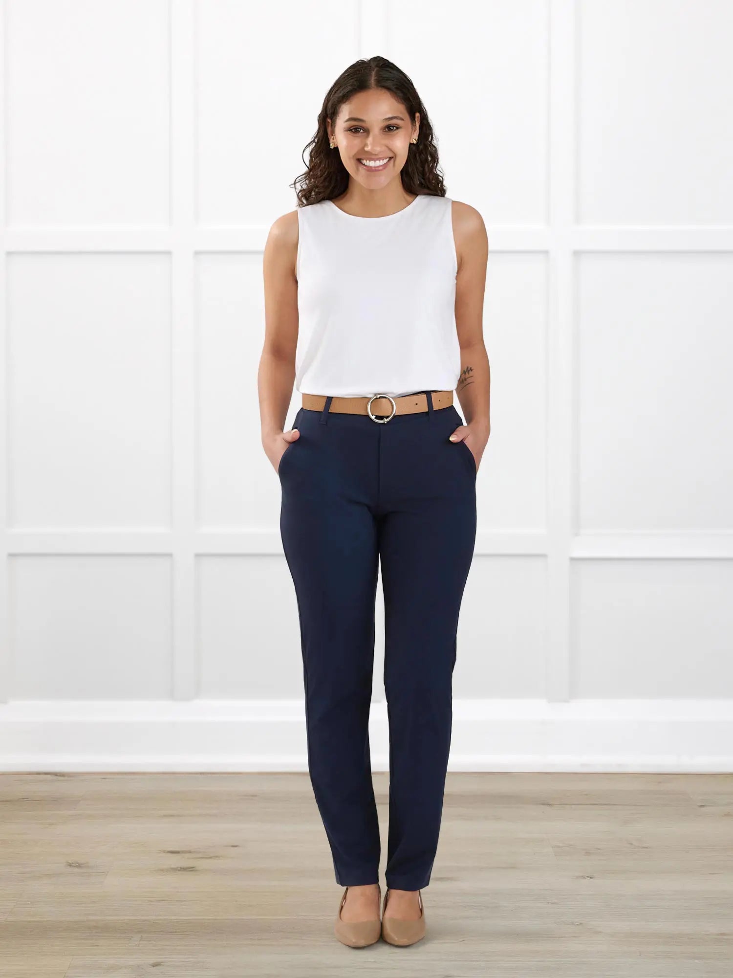 Shandra reversible neckline tank top