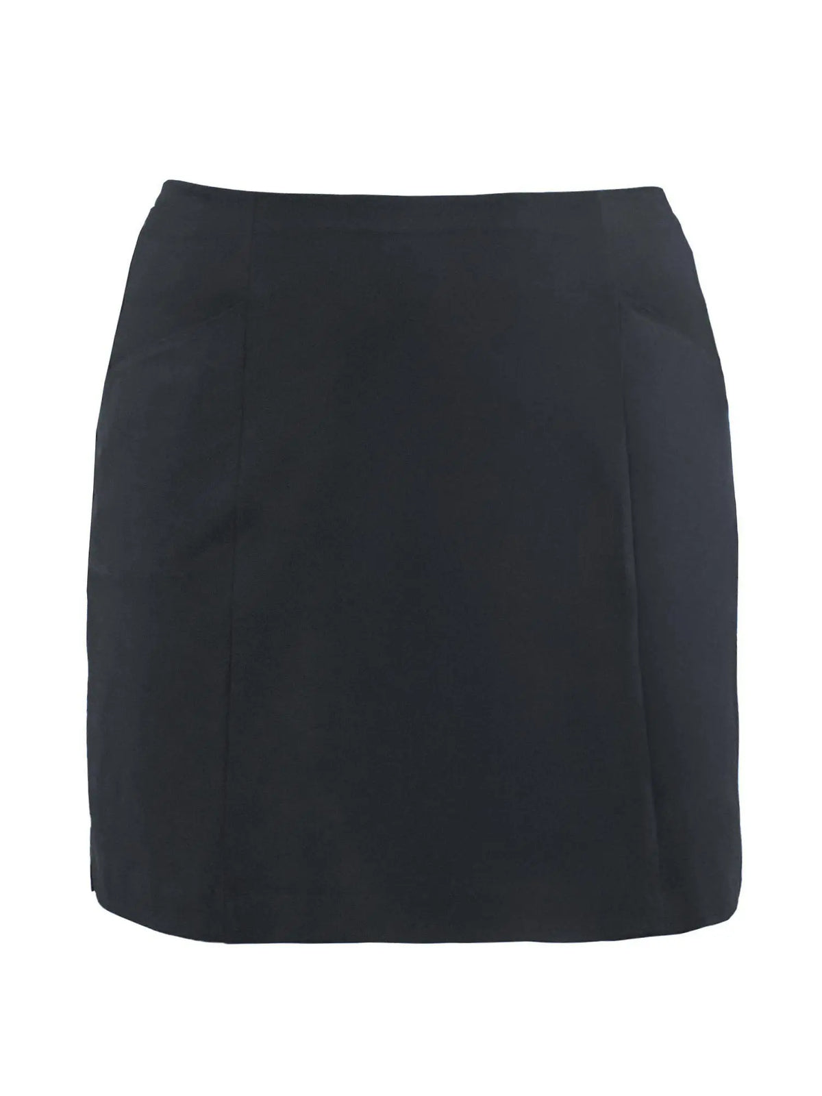 Tessa high waisted pocket skort for women in Black