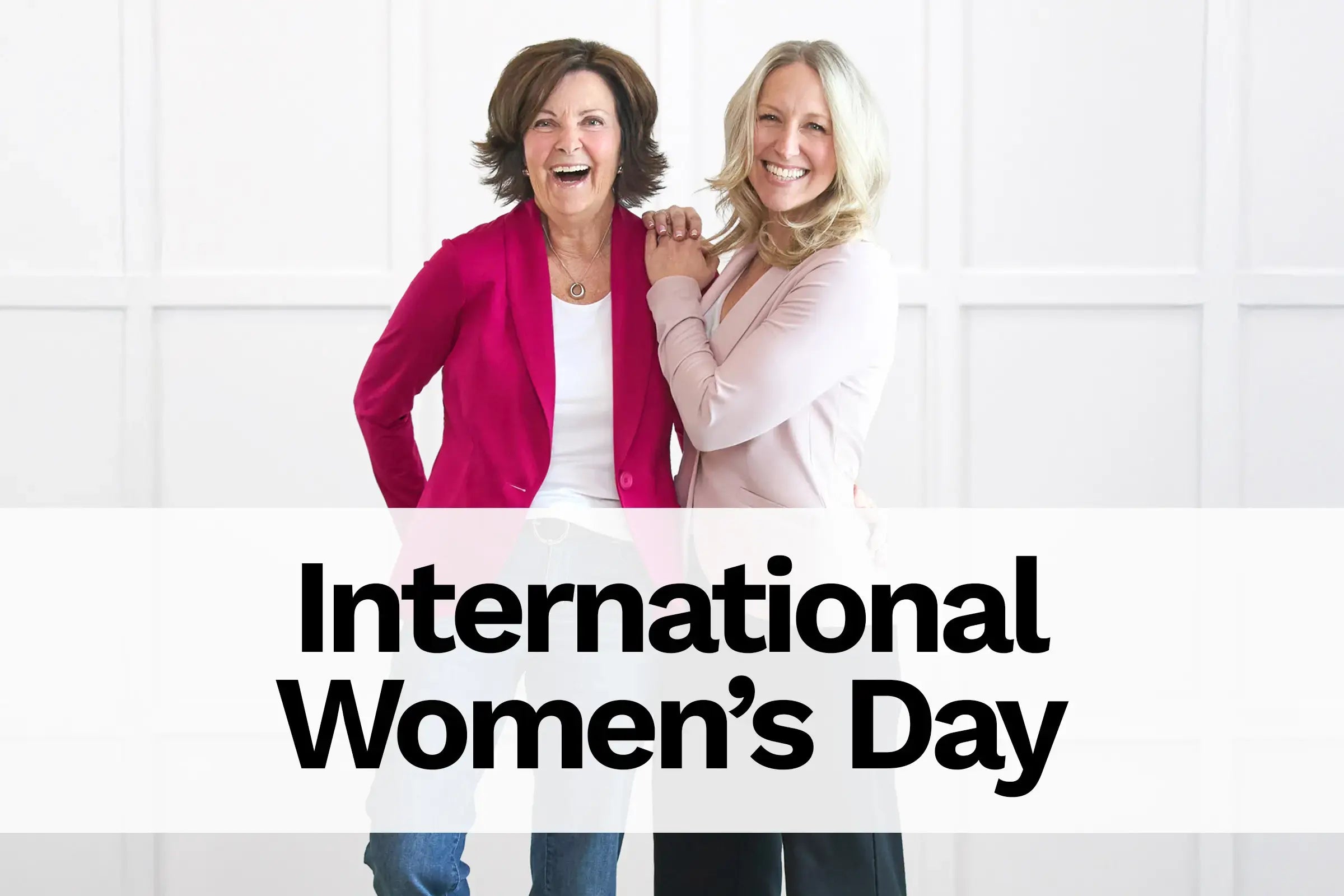 Miik founder and CEO posing with text overlay: International Women's Day