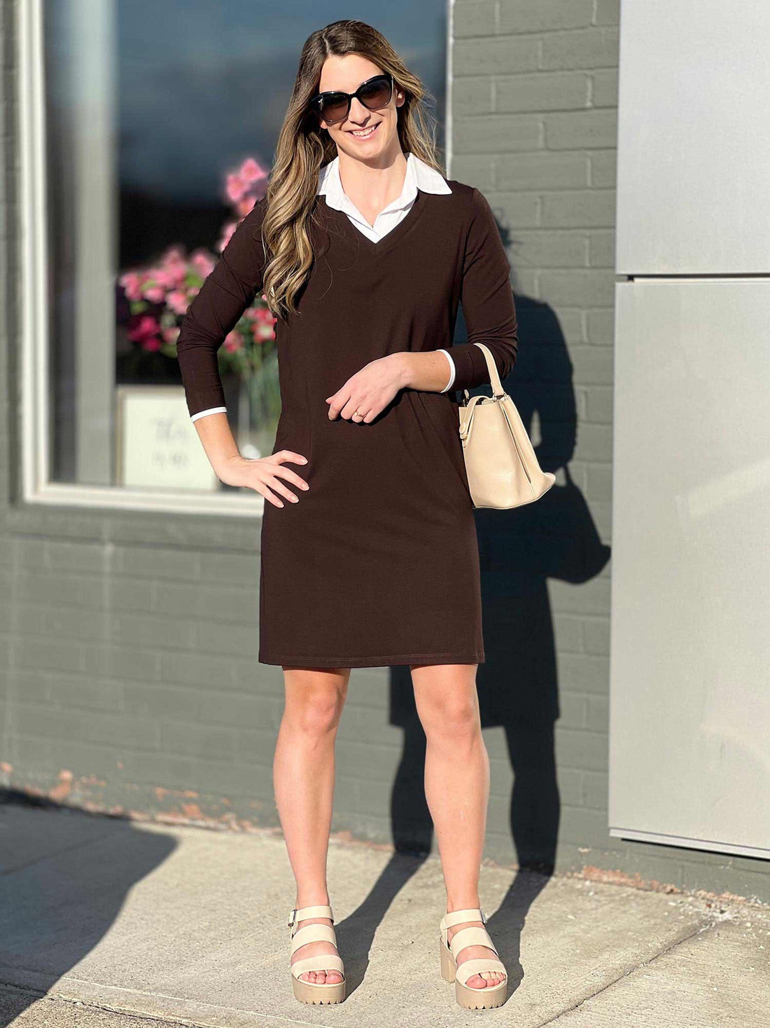 Adelaide collared long sleeve dress - FINAL SALE