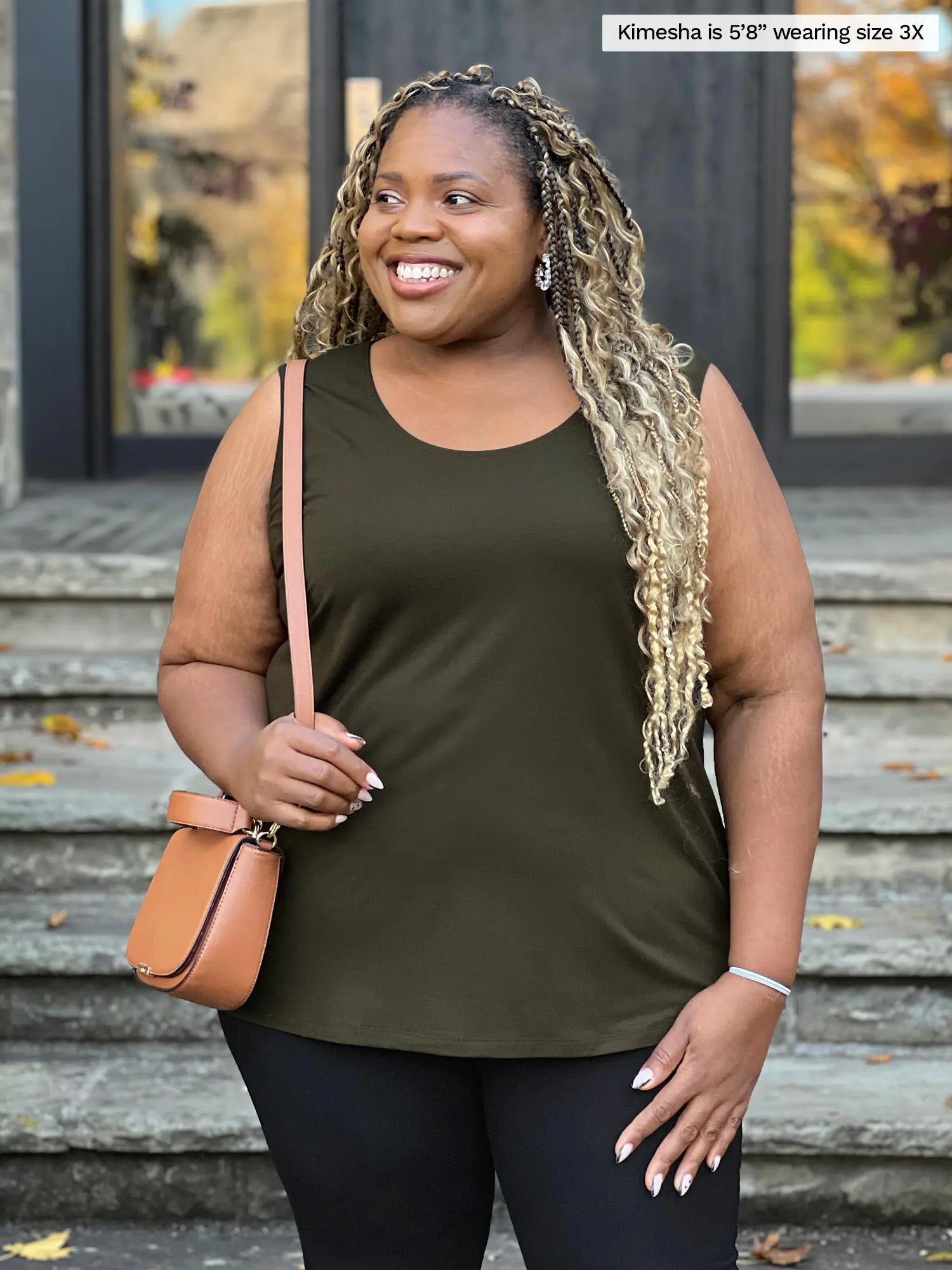 Alanis relaxed tank top Plus size women s clothing made in Canada Miik