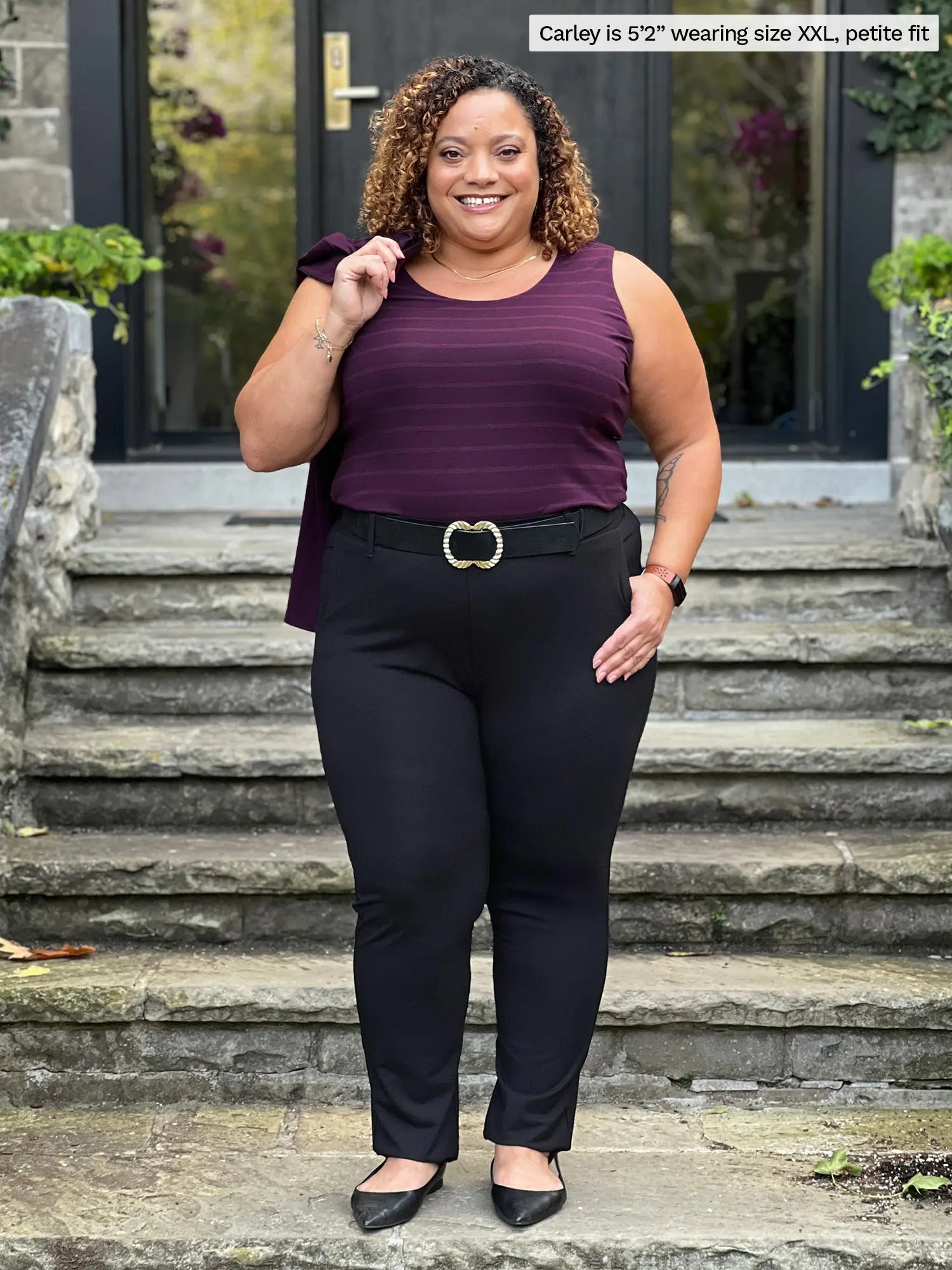 Pants Petite Plus Size Canada Marilyn Straight Pants In Plus Size