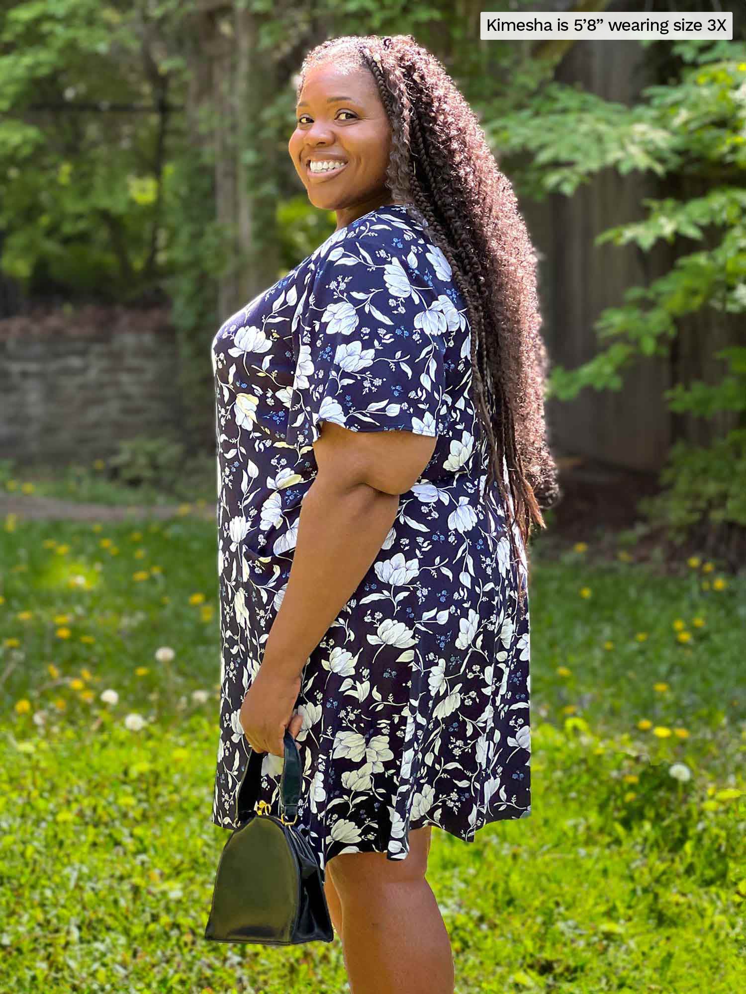 T shirt dress with side pockets discount