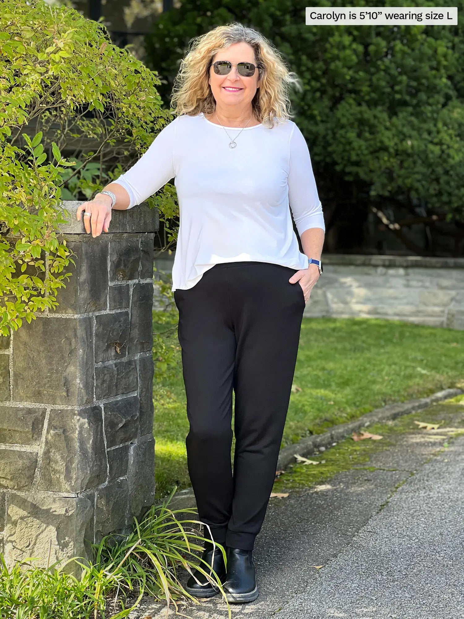 Cameron luxe fleece jogger with pockets Sustainable women s clothing made in Canada Miik