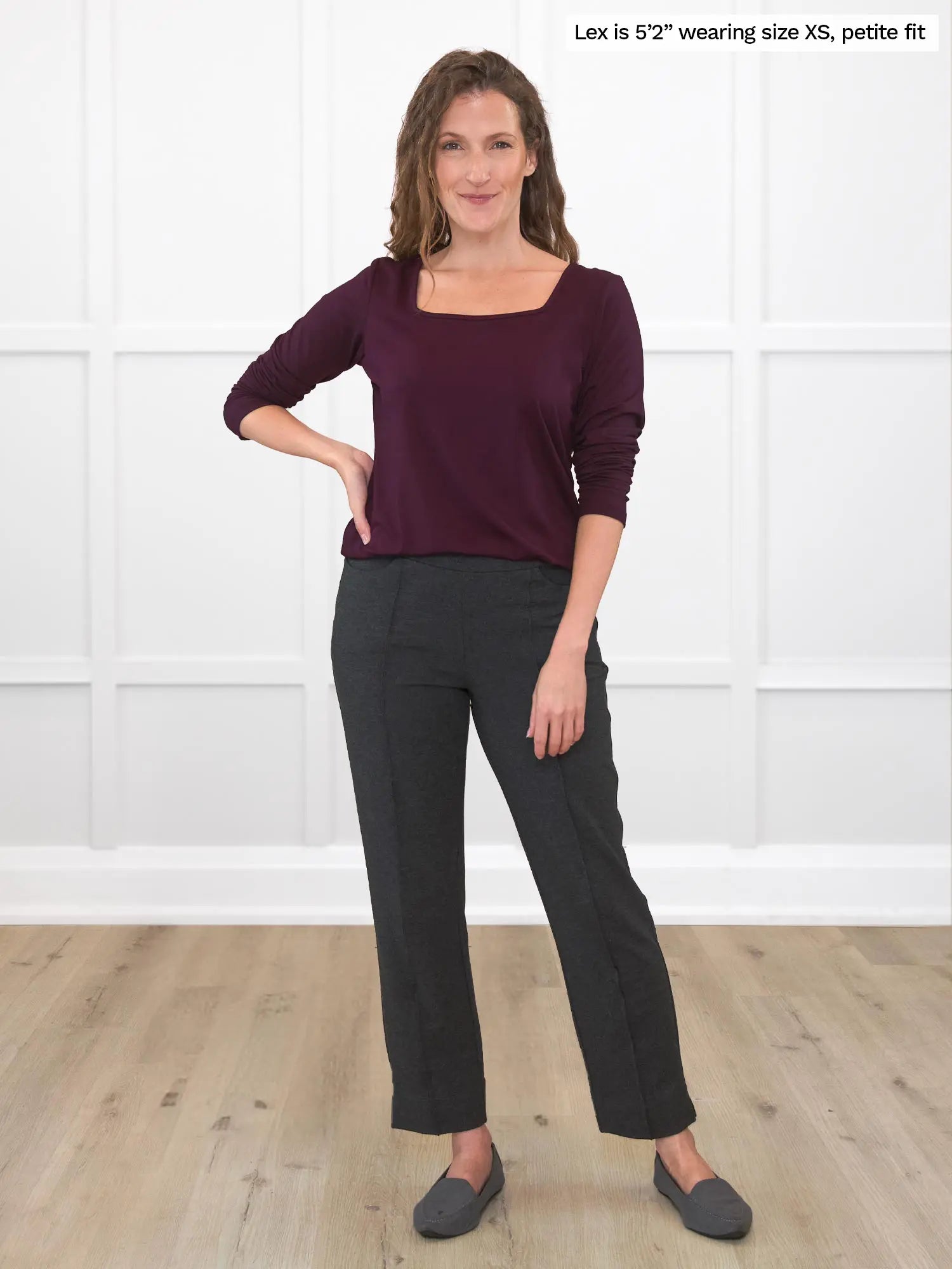 Pantalon Christal à enfiler et à pinces à la cheville 
