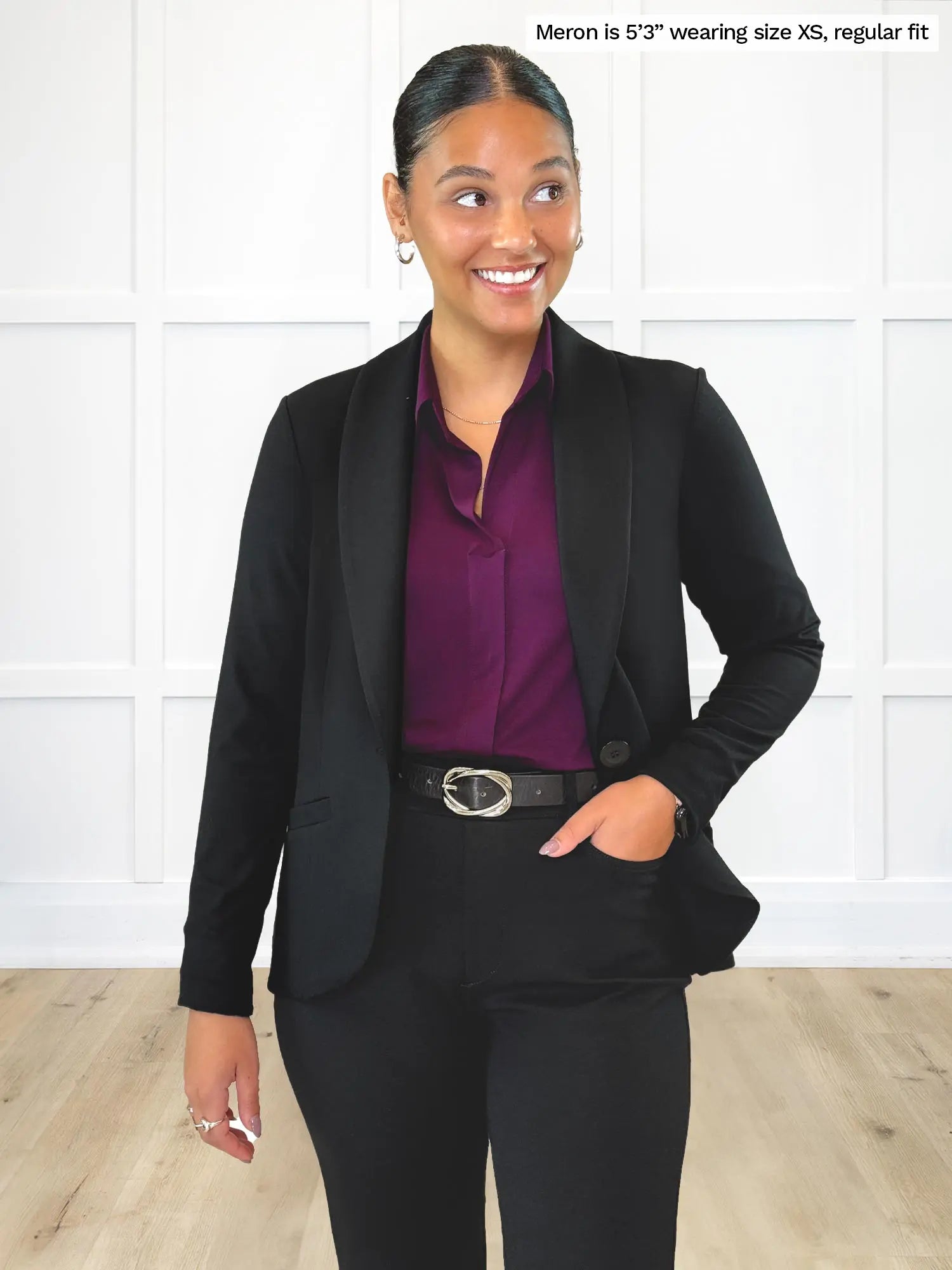 Emily soft blazer black regular xsmall