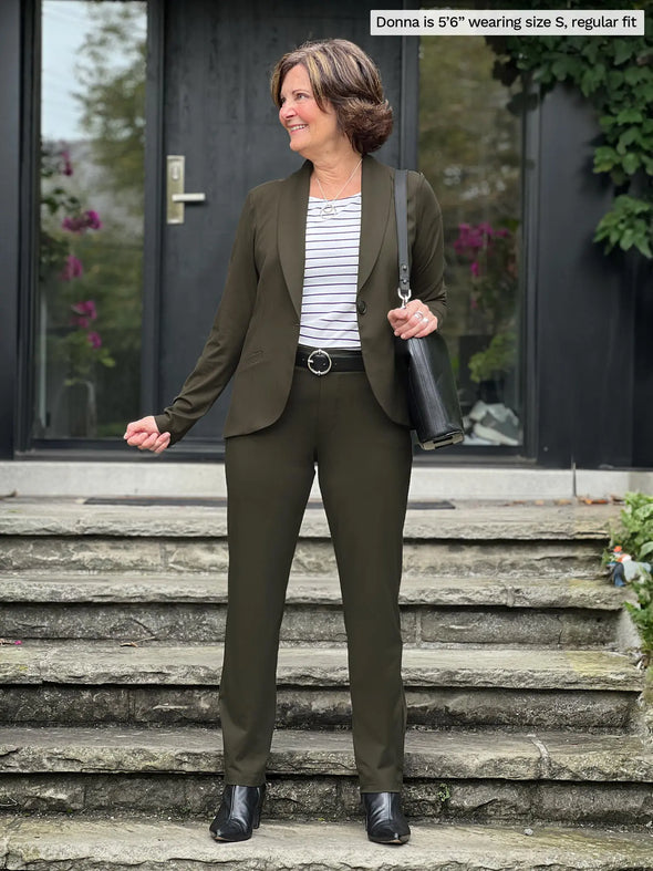 Black dress grey blazer on sale