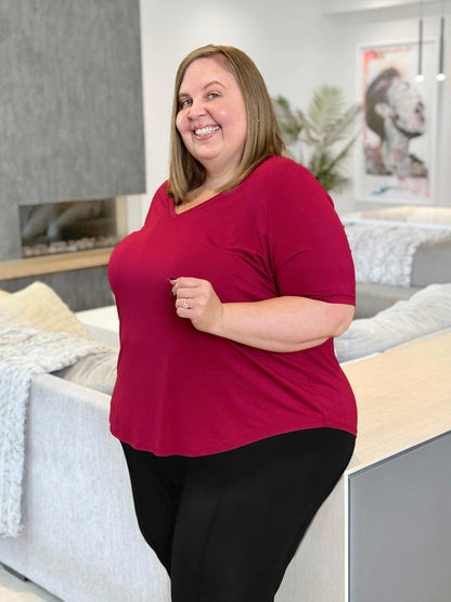 Gracelyn v-neck classic tee