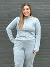 India reversible fleece funnel neck sweater