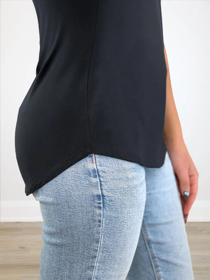 A closeup detail image of the hem of Miik&