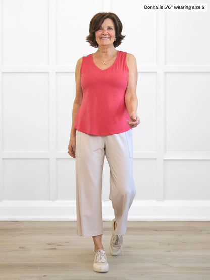 [50% DE RÉDUCTION] Haut sans manches col V Jules [LÉGÈREMENT DÉFAUT] VENTE FINALE