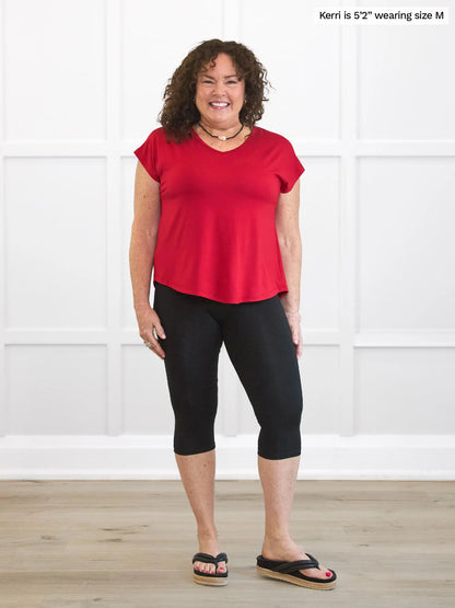 Kaede high waisted knee-length legging