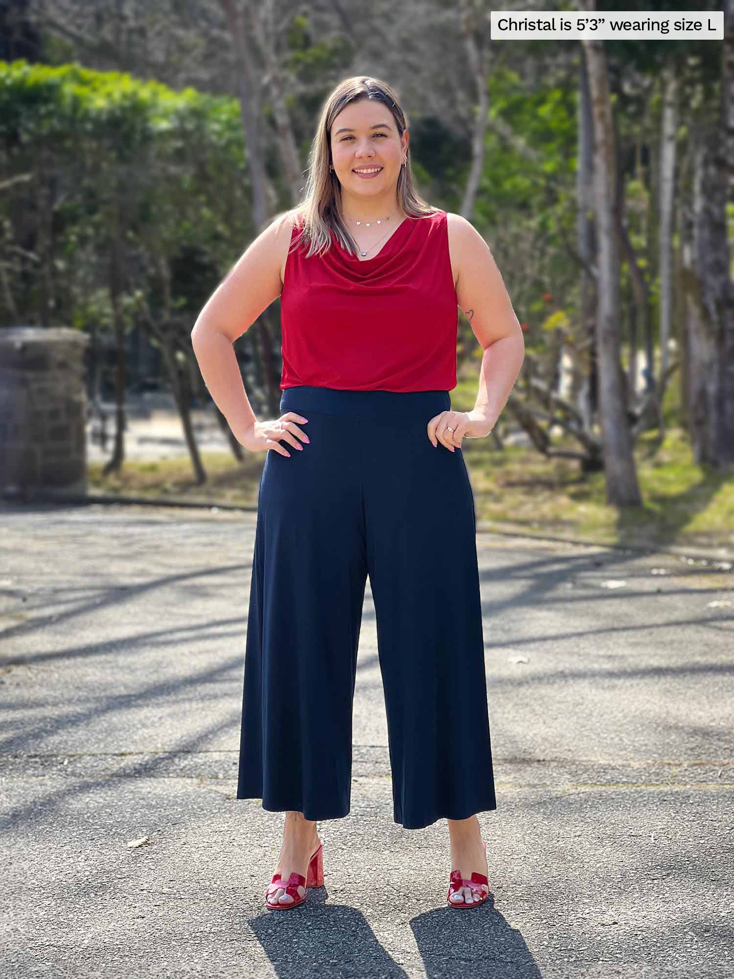 Plus size wide leg culottes deals