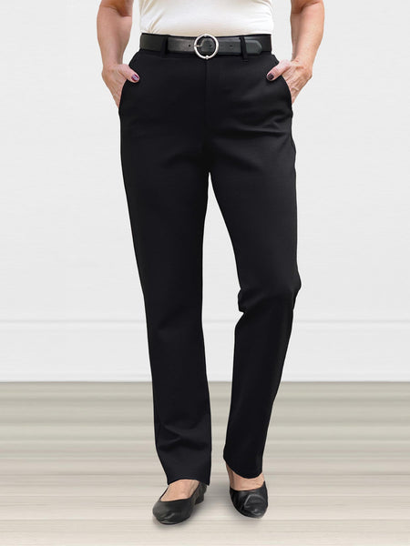 Keltie ponte mid rise slim pant Sustainable women s clothing made in Canada Miik