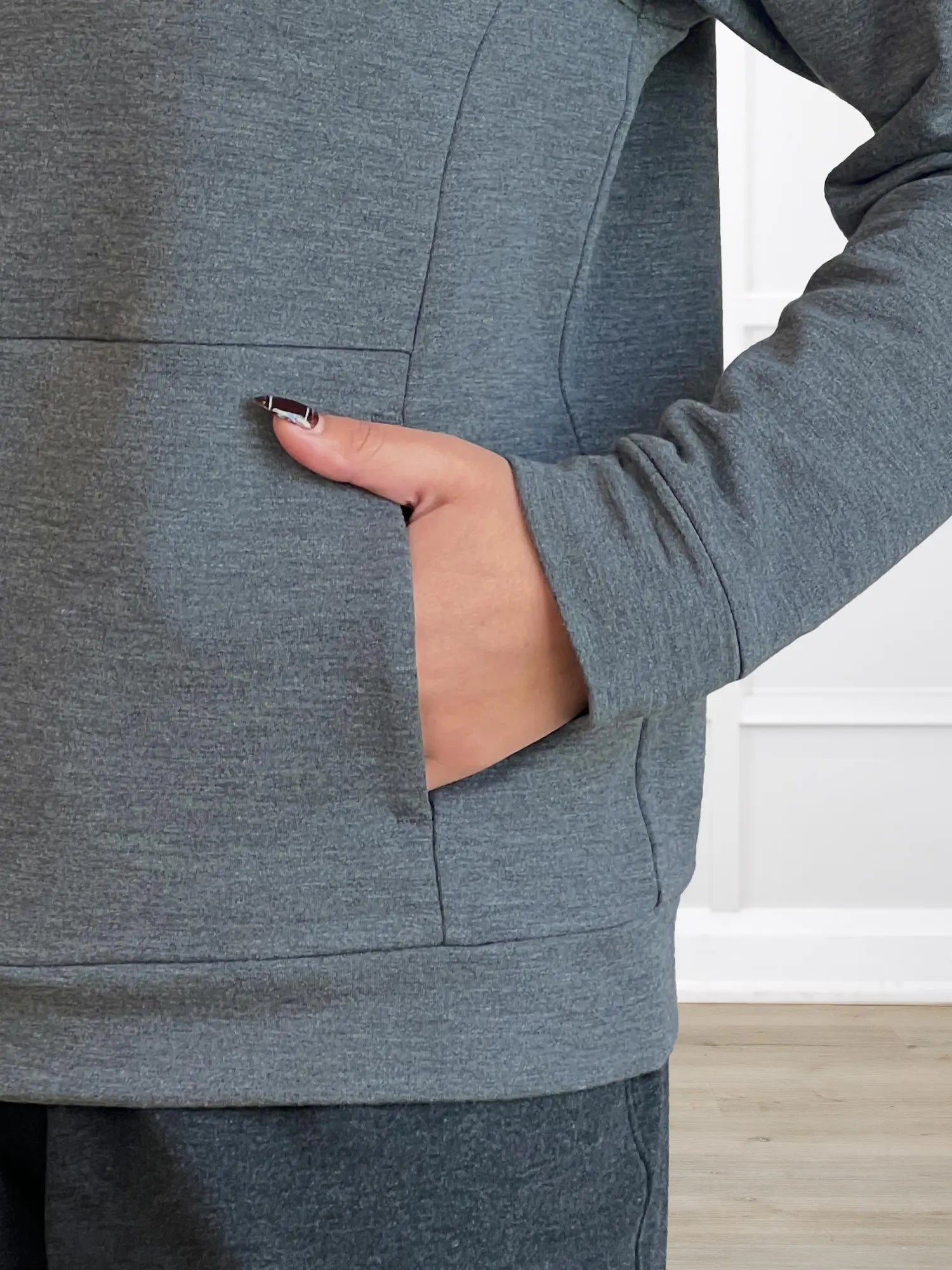 A closeup detail shot of the pocket of Miik&