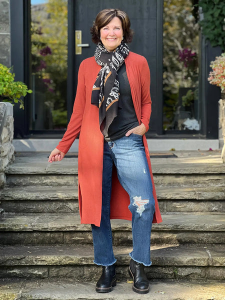 Duster cardigan with pockets discount