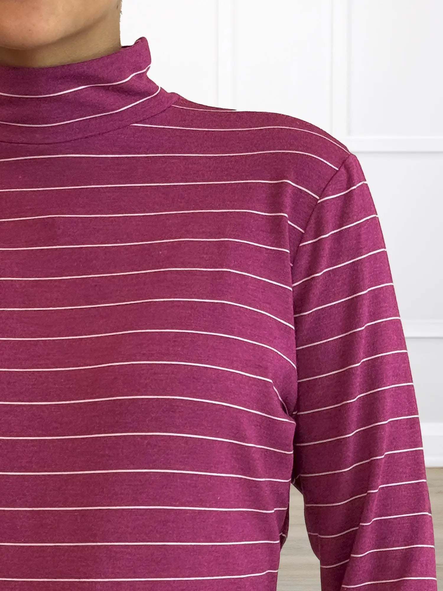 A close-up of shot of the neckline of Miik&