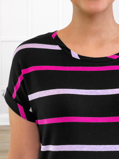 A closeup detail of the neckline of Miik&