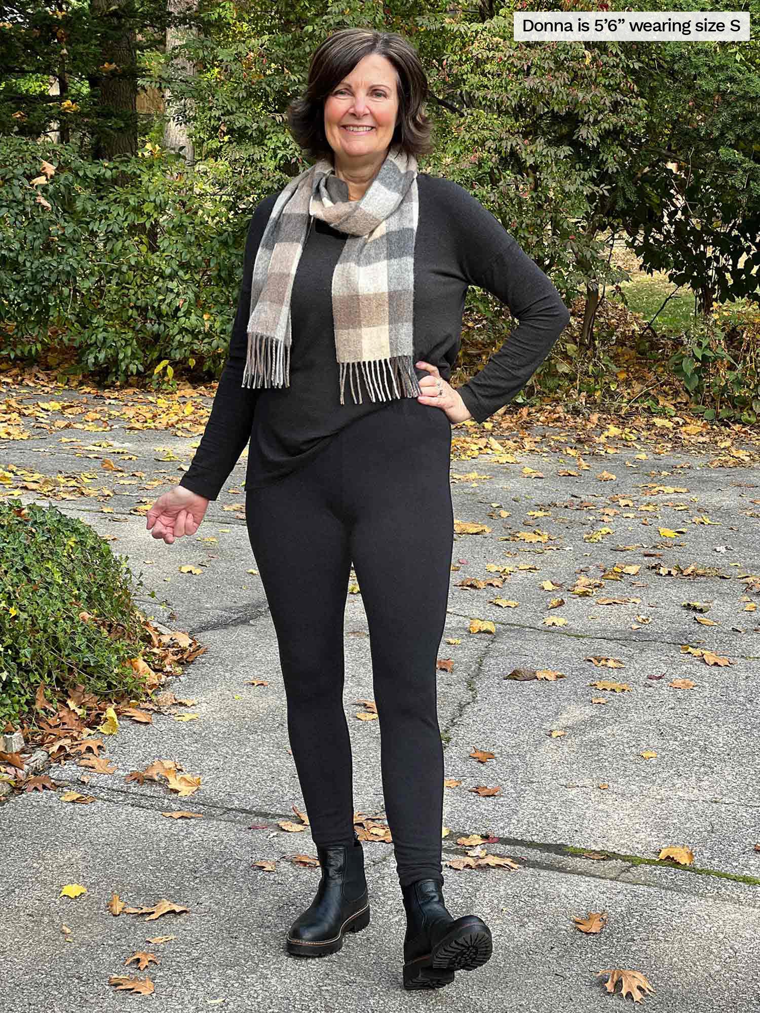 Lucy mid-rise legging - charcoal / xsmall
