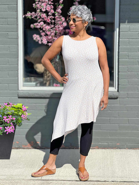 Mariska asymmetrical tunic dress Sustainable women s fashion made in Canada Miik