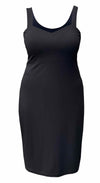 An off figure of Miik's Maryse reversible sweetheart dress in black