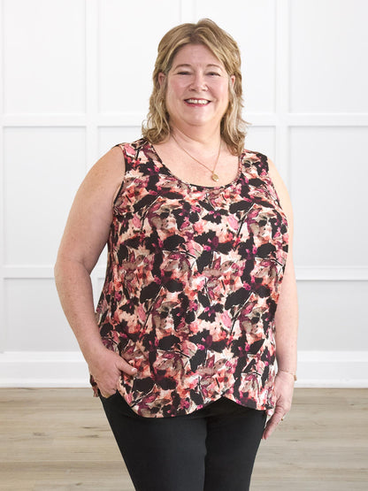 Romy scoop neck tulip top