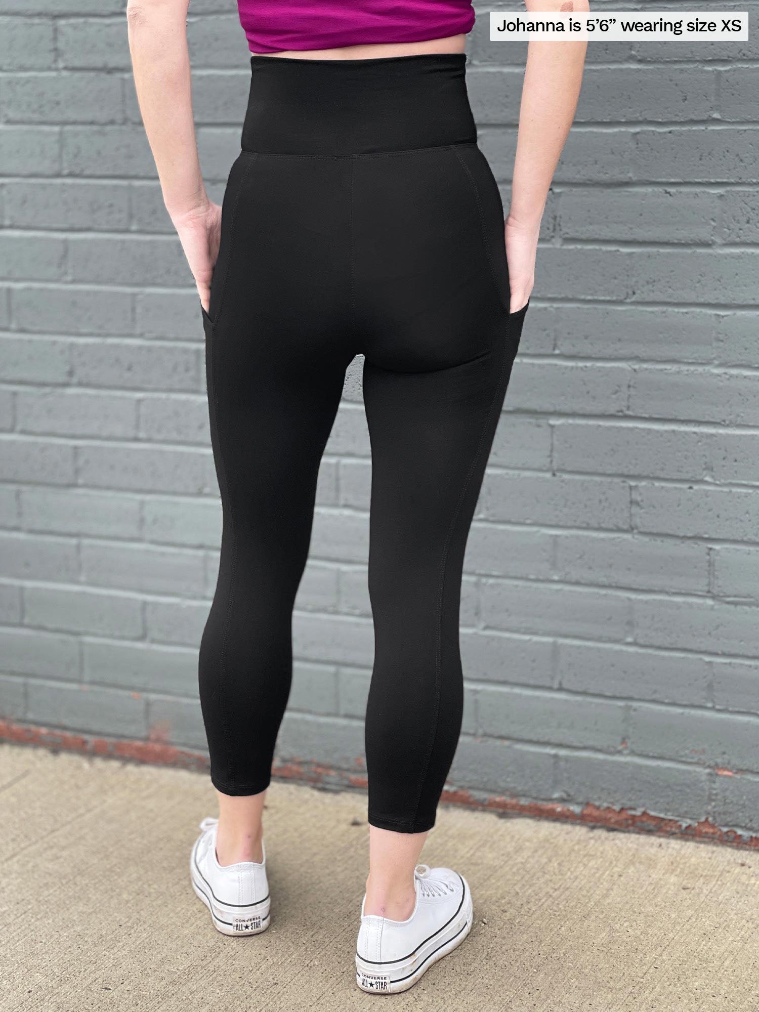 Seana high waisted pocket capri legging