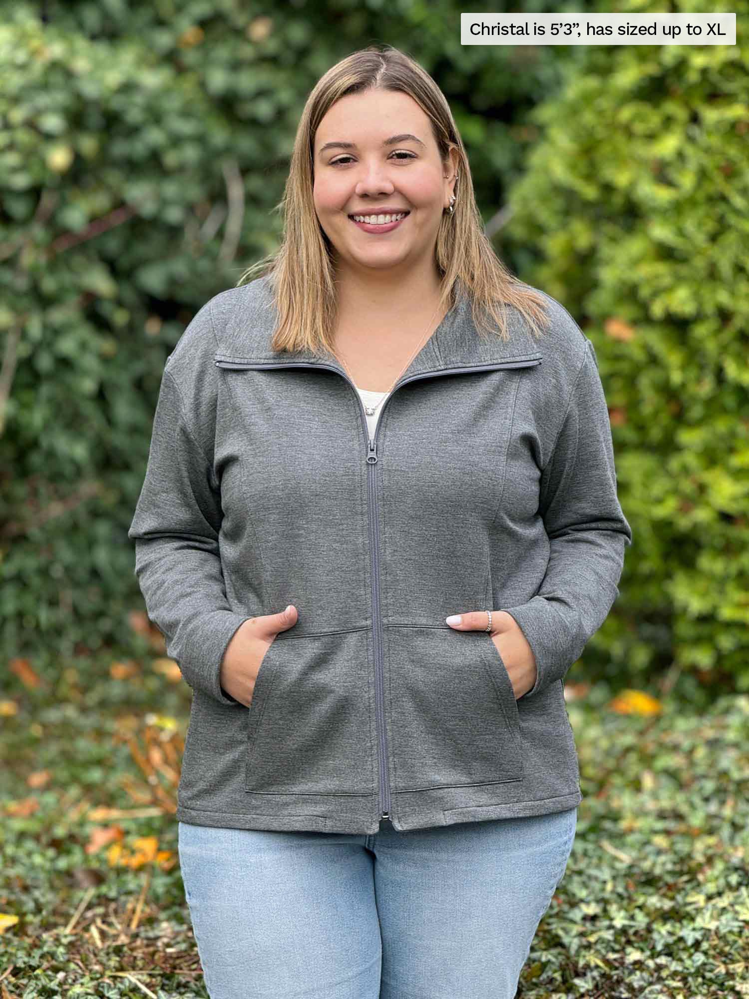 Shaelyn full zip luxe fleece jacket