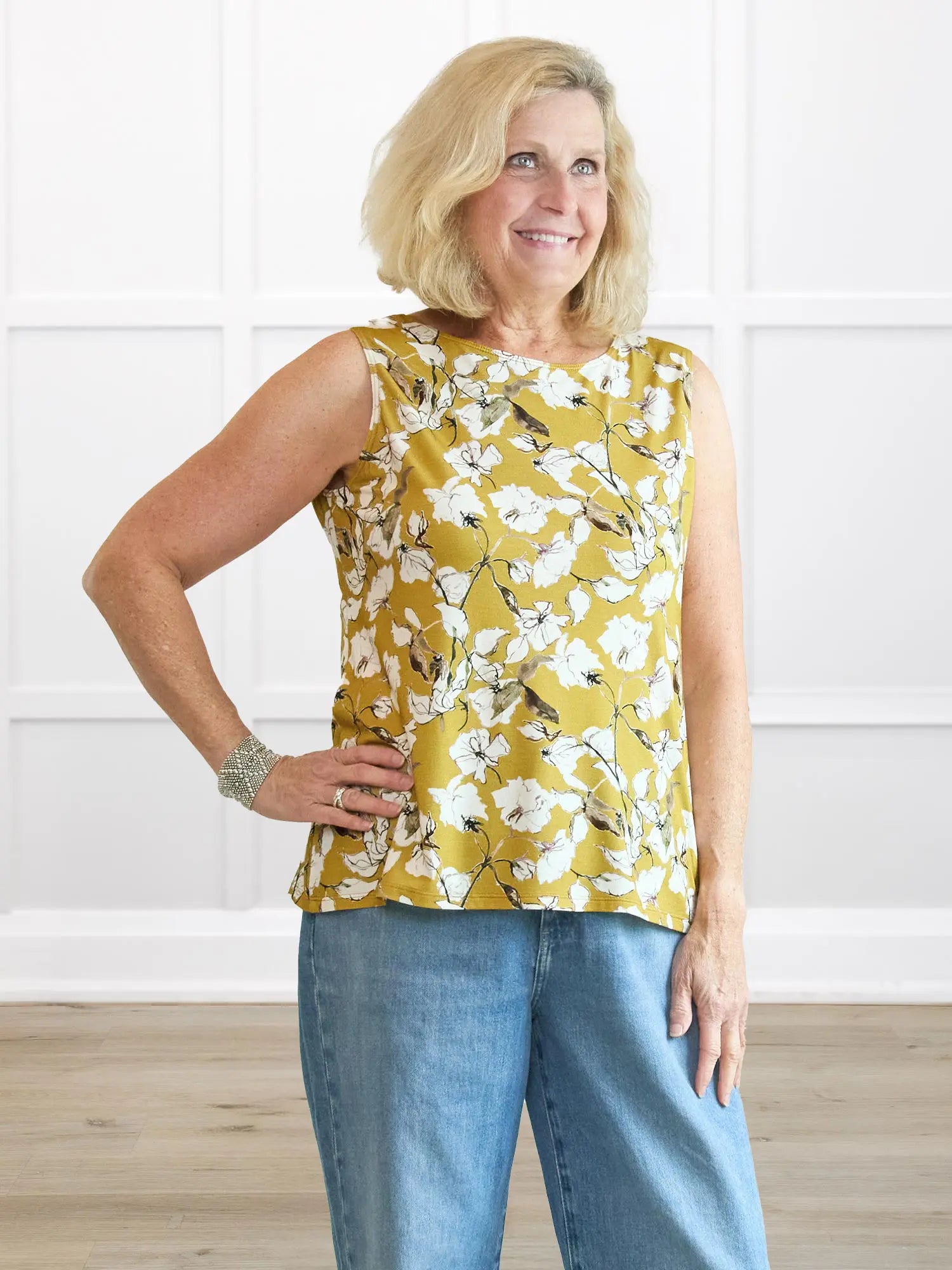 Shandra reversible neckline tank top
