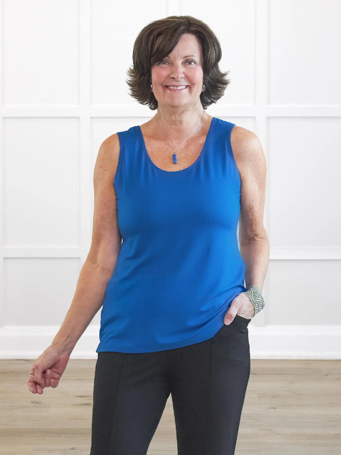 Shandra reversible neckline tank top