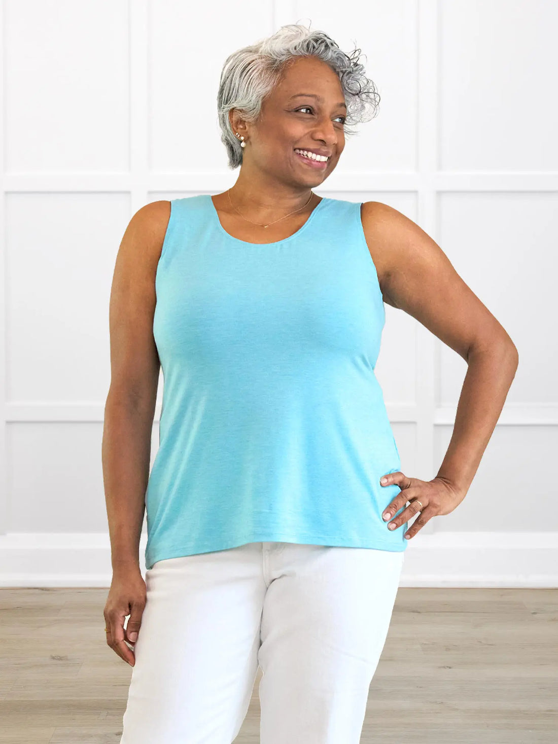 Shandra reversible neckline tank top