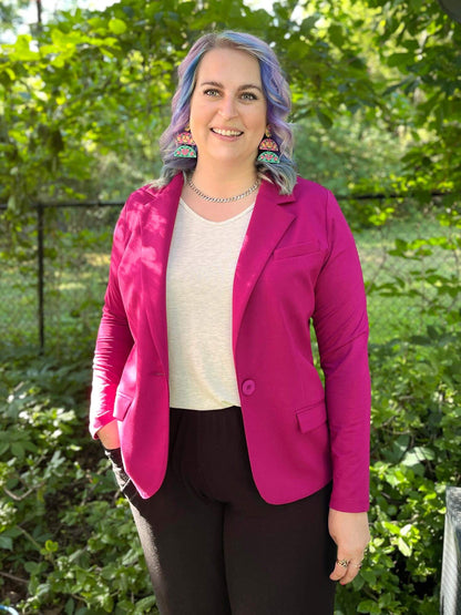 [50 % DE RÉDUCTION] Blazer extensible Sienna [LÉGÈREMENT DÉFAUTÉ] VENTE FINALE