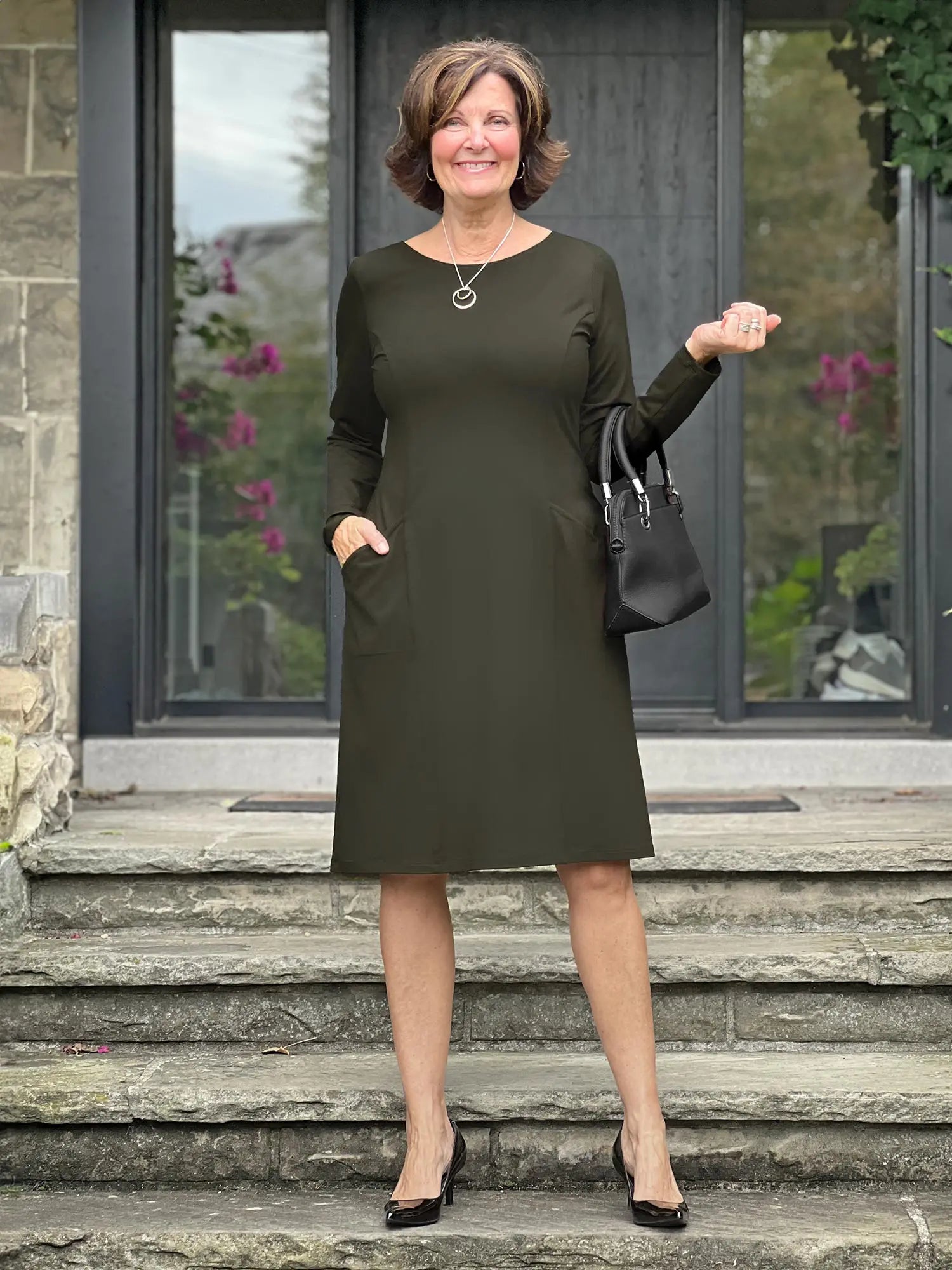 [50% OFF] Soraya long sleeve scoop neck dress [SLIGHTLY FLAWED] FINAL SALE