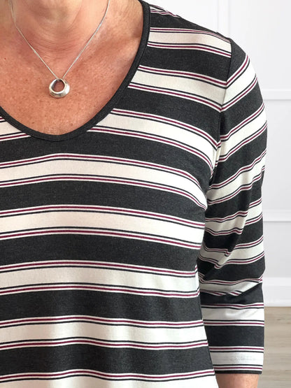 A closeup detail of the stripe of the new Miik&