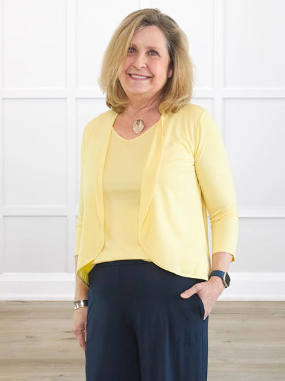 [50 % DE RÉDUCTION] Cardigan court cascade Wesley [LÉGÈREMENT DÉFAUT] VENTE FINALE 